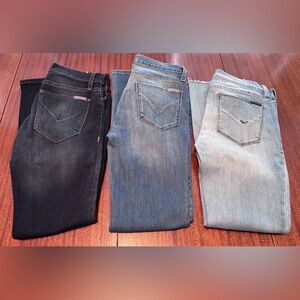Lot of 3 Hudson Skinny Jeans Sz 26